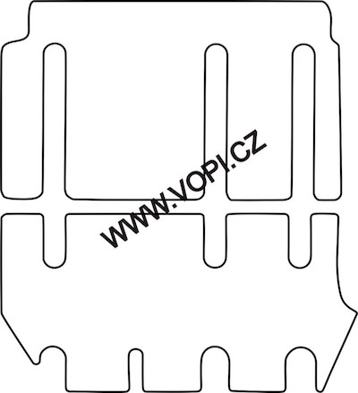 Autokoberce Mercedes Vito 2. + 3. řada 2015 -  Perfectfit (2976)